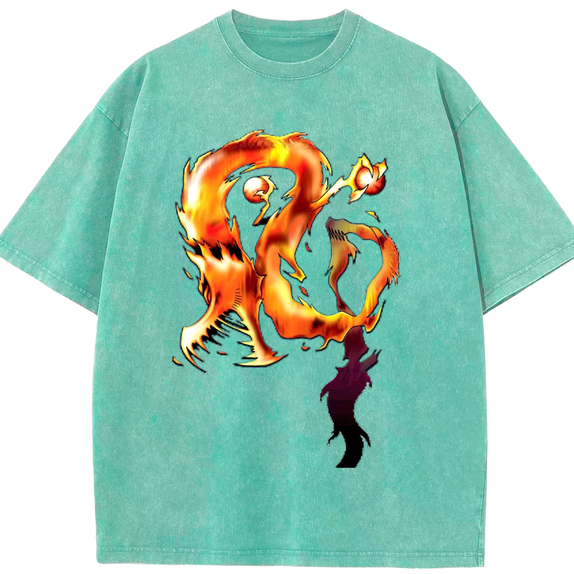 （画像用） 遊☆戯☆王 Yu-Gi-Oh! 綿100% ヴィンテージ風 半袖Tシャツ（フロントプリント）